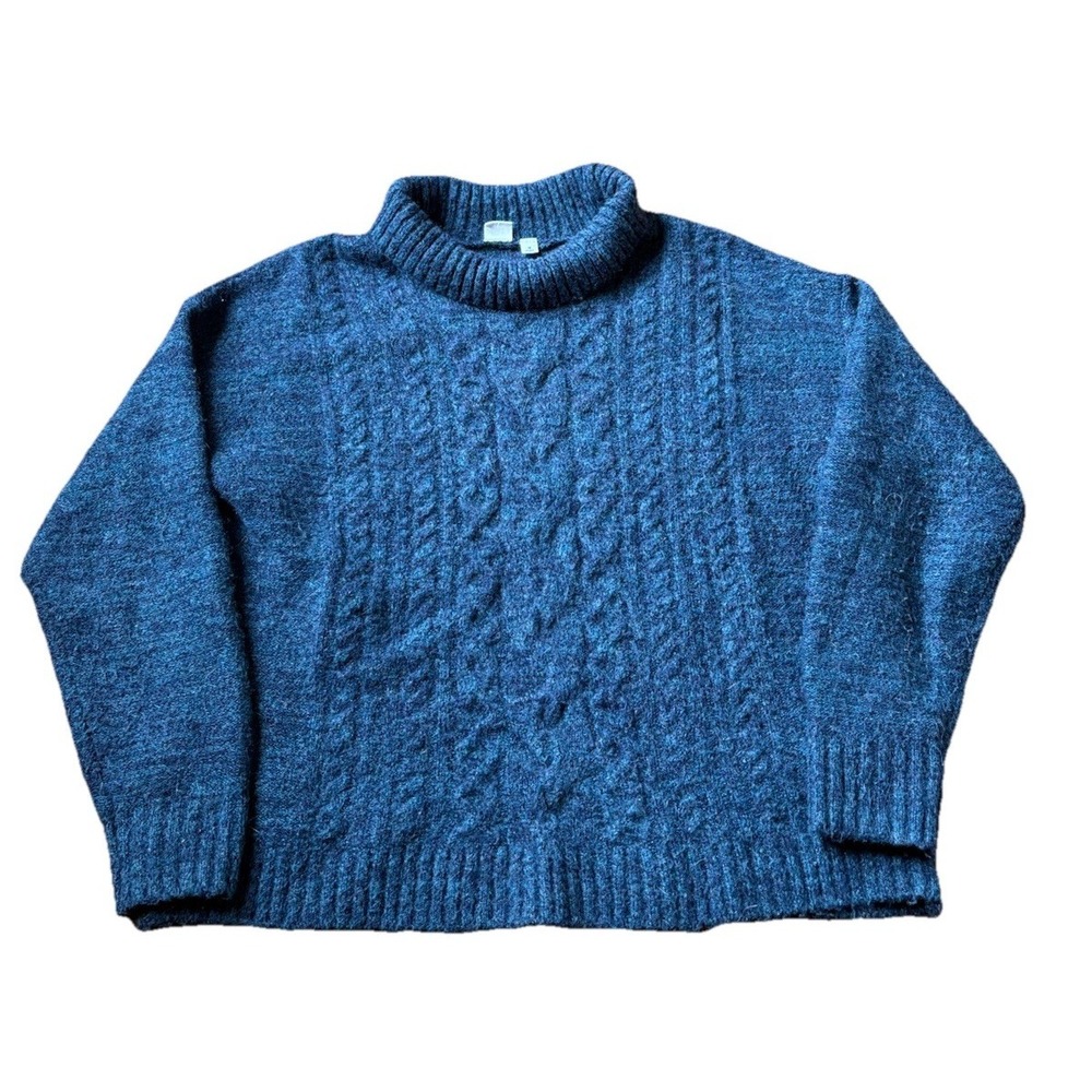 GAP Women's Sweater Teal Heather Pullover Size Medium